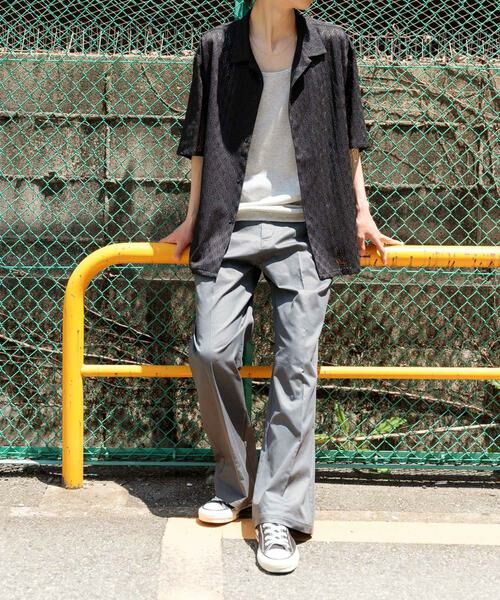 URBAN RESEARCH ITEMS / アーバンリサーチ アイテムズ シャツ・ブラウス | ジオメレースオープンカラー半袖シャツ | 詳細30