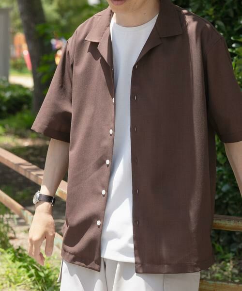 URBAN RESEARCH ITEMS / アーバンリサーチ アイテムズ シャツ・ブラウス | リネンタッチオープンカラーシアーシャツ | 詳細2