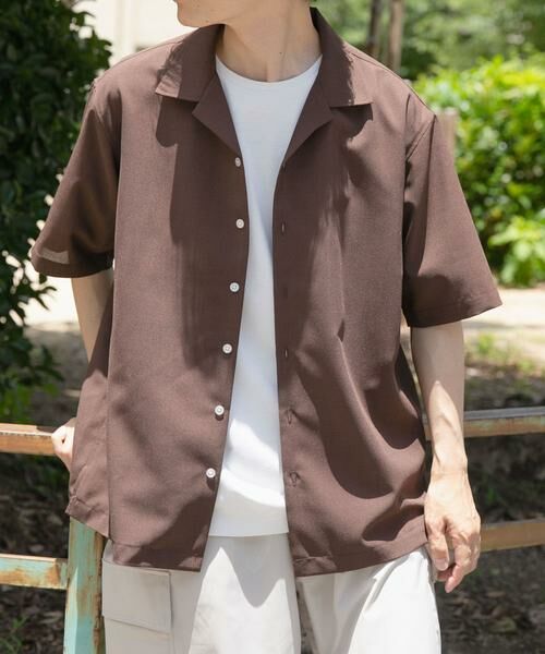 URBAN RESEARCH ITEMS / アーバンリサーチ アイテムズ シャツ・ブラウス | リネンタッチオープンカラーシアーシャツ | 詳細3