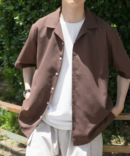 URBAN RESEARCH ITEMS / アーバンリサーチ アイテムズ シャツ・ブラウス | リネンタッチオープンカラーシアーシャツ | 詳細4