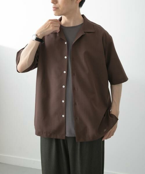 URBAN RESEARCH ITEMS / アーバンリサーチ アイテムズ シャツ・ブラウス | リネンタッチオープンカラーシアーシャツ | 詳細9