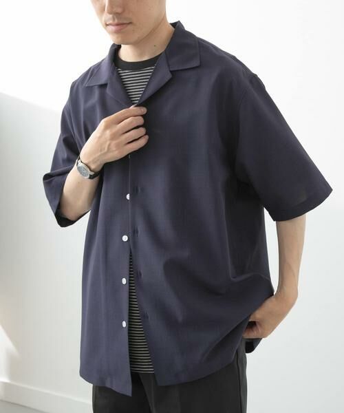 URBAN RESEARCH ITEMS / アーバンリサーチ アイテムズ シャツ・ブラウス | リネンタッチオープンカラーシアーシャツ | 詳細21