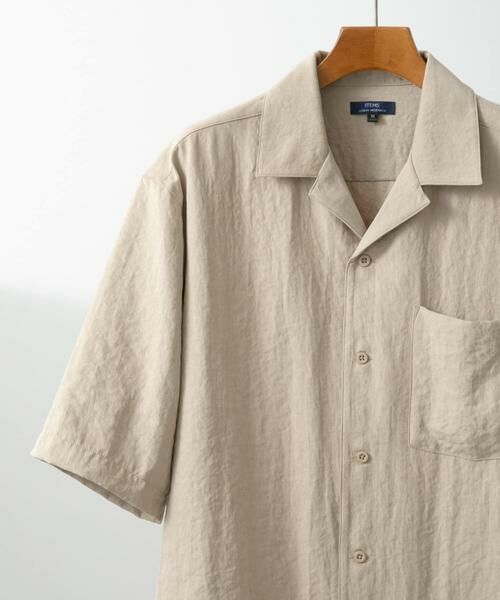 URBAN RESEARCH ITEMS/アーバンリサーチ アイテムズ F.S.オープンカラー半袖シャツ ベージュ L URBAN RESEARCH ITEMS/アーバンリサーチ アイテムズ F.S.オープンカラー半袖シャツ ベージュ L