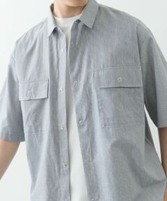 URBAN RESEARCH ITEMS / アーバンリサーチ アイテムズ シャツ・ブラウス | ストライプリングドットボタン半袖シャツ