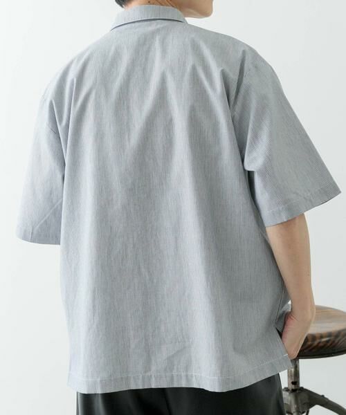 URBAN RESEARCH ITEMS / アーバンリサーチ アイテムズ シャツ・ブラウス | ストライプリングドットボタン半袖シャツ | 詳細16