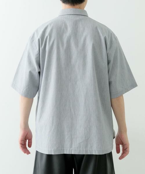 URBAN RESEARCH ITEMS / アーバンリサーチ アイテムズ シャツ・ブラウス | ストライプリングドットボタン半袖シャツ | 詳細19