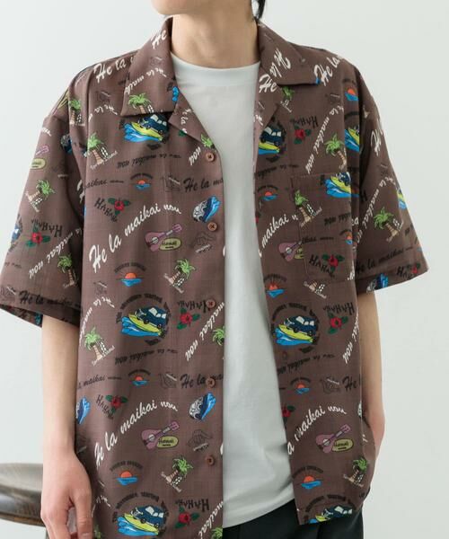 URBAN RESEARCH ITEMS / アーバンリサーチ アイテムズ シャツ・ブラウス | アロハプリントオープンカラー半袖シャツ | 詳細2