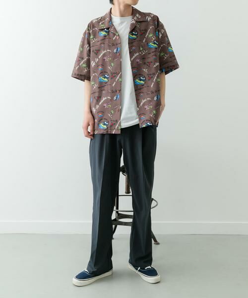 URBAN RESEARCH ITEMS / アーバンリサーチ アイテムズ シャツ・ブラウス | アロハプリントオープンカラー半袖シャツ | 詳細6