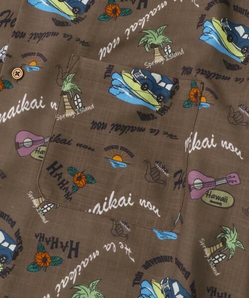 URBAN RESEARCH ITEMS / アーバンリサーチ アイテムズ シャツ・ブラウス | アロハプリントオープンカラー半袖シャツ | 詳細8