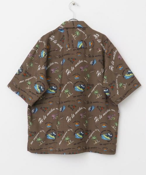 URBAN RESEARCH ITEMS / アーバンリサーチ アイテムズ シャツ・ブラウス | アロハプリントオープンカラー半袖シャツ | 詳細9