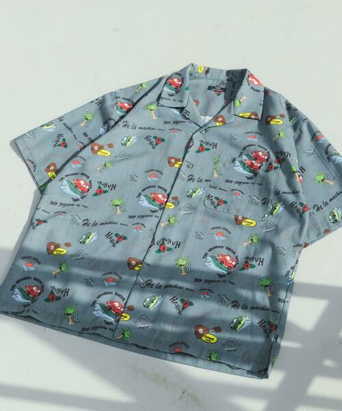 URBAN RESEARCH ITEMS / アーバンリサーチ アイテムズ シャツ・ブラウス | アロハプリントオープンカラー半袖シャツ | 詳細22