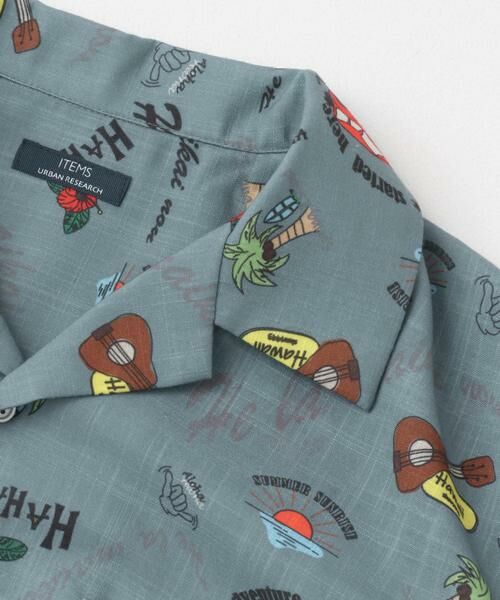 URBAN RESEARCH ITEMS / アーバンリサーチ アイテムズ シャツ・ブラウス | アロハプリントオープンカラー半袖シャツ | 詳細24