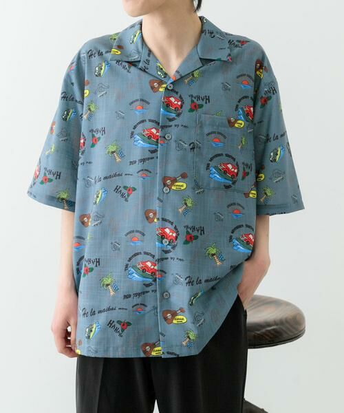 URBAN RESEARCH ITEMS / アーバンリサーチ アイテムズ シャツ・ブラウス | アロハプリントオープンカラー半袖シャツ | 詳細15