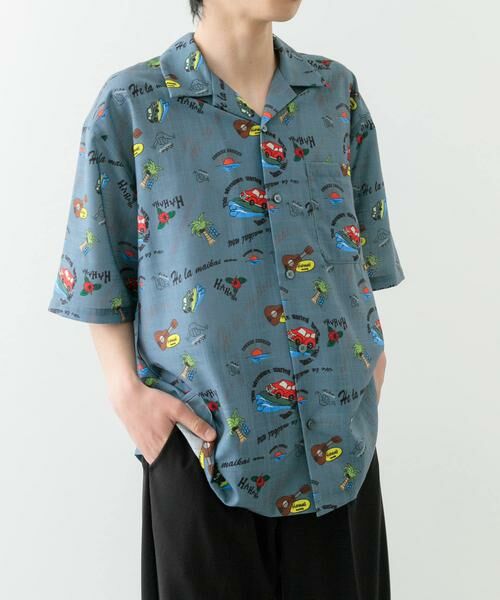 URBAN RESEARCH ITEMS / アーバンリサーチ アイテムズ シャツ・ブラウス | アロハプリントオープンカラー半袖シャツ | 詳細16