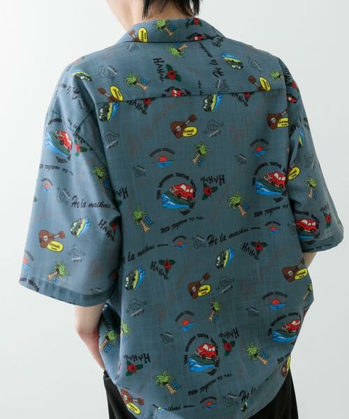 URBAN RESEARCH ITEMS / アーバンリサーチ アイテムズ シャツ・ブラウス | アロハプリントオープンカラー半袖シャツ | 詳細17