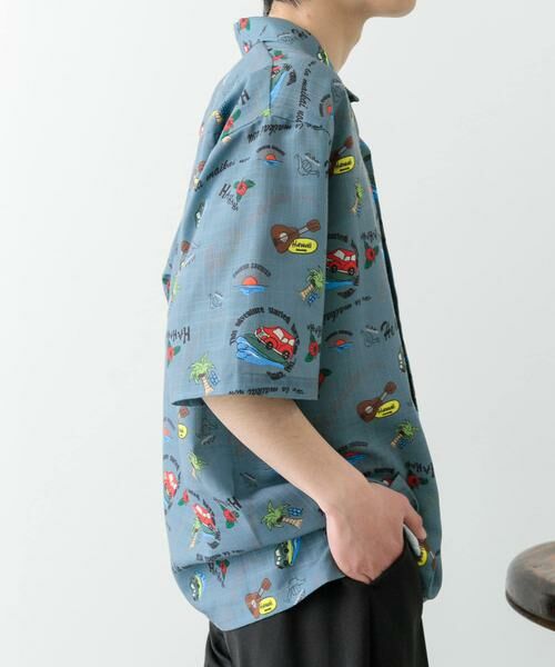 URBAN RESEARCH ITEMS / アーバンリサーチ アイテムズ シャツ・ブラウス | アロハプリントオープンカラー半袖シャツ | 詳細18