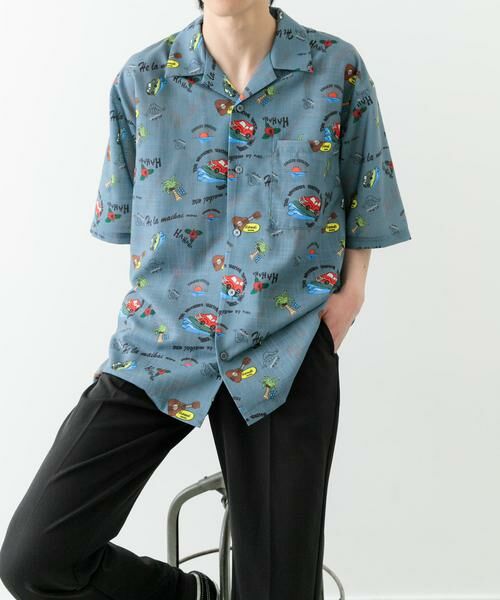 URBAN RESEARCH ITEMS / アーバンリサーチ アイテムズ シャツ・ブラウス | アロハプリントオープンカラー半袖シャツ | 詳細20