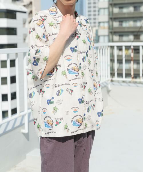 URBAN RESEARCH ITEMS / アーバンリサーチ アイテムズ シャツ・ブラウス | アロハプリントオープンカラー半袖シャツ | 詳細29