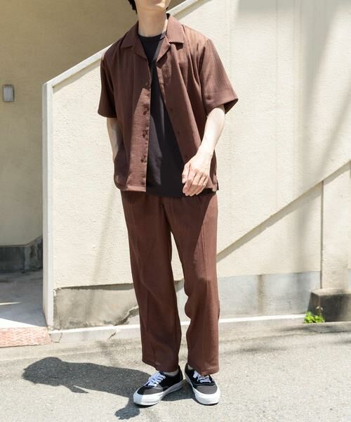 URBAN RESEARCH ITEMS / アーバンリサーチ アイテムズ シャツ・ブラウス | クレープオープンカラーシャツ+パンツSET | 詳細10
