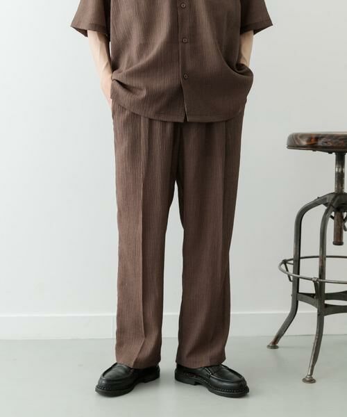 URBAN RESEARCH ITEMS / アーバンリサーチ アイテムズ シャツ・ブラウス | クレープオープンカラーシャツ+パンツSET | 詳細16