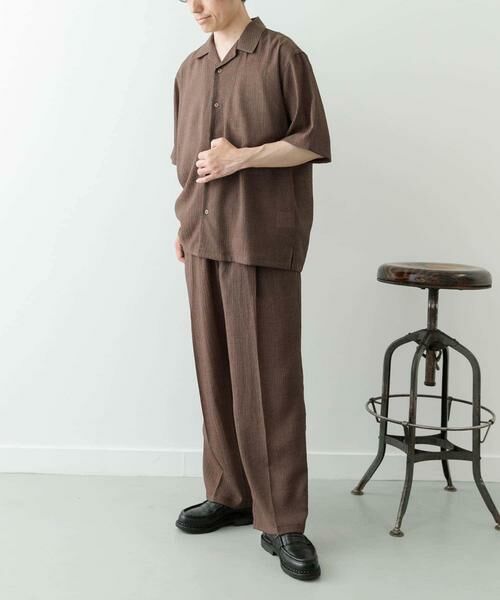 URBAN RESEARCH ITEMS / アーバンリサーチ アイテムズ シャツ・ブラウス | クレープオープンカラーシャツ+パンツSET | 詳細21