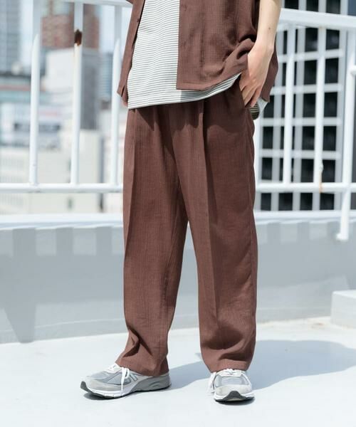 URBAN RESEARCH ITEMS / アーバンリサーチ アイテムズ シャツ・ブラウス | クレープオープンカラーシャツ+パンツSET | 詳細3