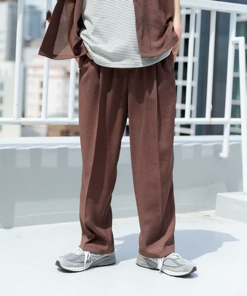 URBAN RESEARCH ITEMS / アーバンリサーチ アイテムズ シャツ・ブラウス | クレープオープンカラーシャツ+パンツSET | 詳細4