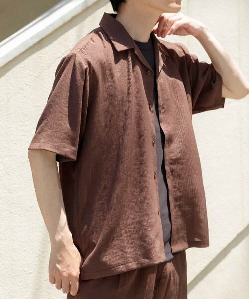 URBAN RESEARCH ITEMS / アーバンリサーチ アイテムズ シャツ・ブラウス | クレープオープンカラーシャツ+パンツSET | 詳細7