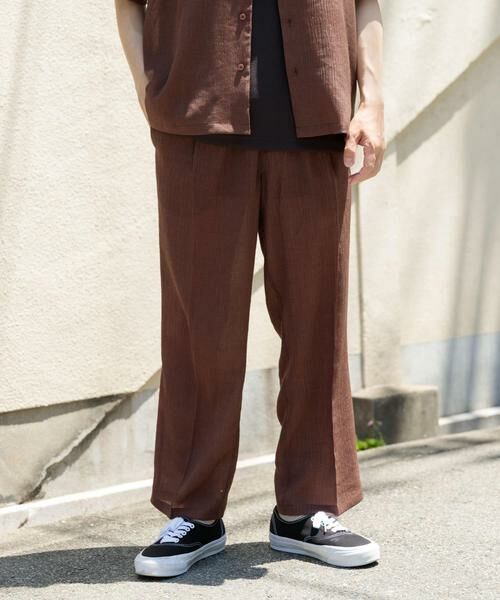 URBAN RESEARCH ITEMS / アーバンリサーチ アイテムズ シャツ・ブラウス | クレープオープンカラーシャツ+パンツSET | 詳細8