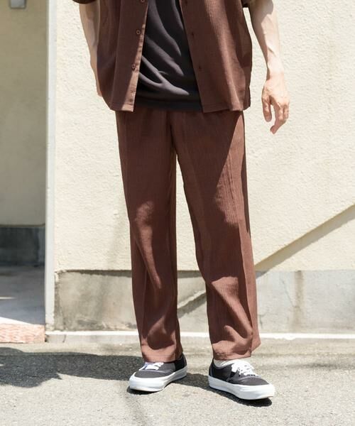 URBAN RESEARCH ITEMS / アーバンリサーチ アイテムズ シャツ・ブラウス | クレープオープンカラーシャツ+パンツSET | 詳細9