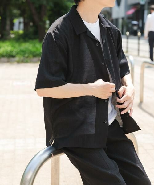 URBAN RESEARCH ITEMS / アーバンリサーチ アイテムズ シャツ・ブラウス | クレープオープンカラーシャツ+パンツSET | 詳細30