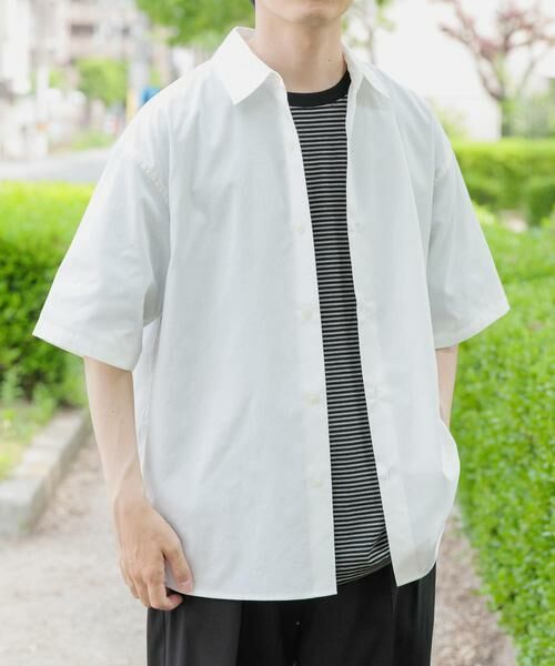 URBAN RESEARCH ITEMS/アーバンリサーチ アイテムズ 抗菌防臭ブロードショートスリーブシャツ ホワイト M URBAN RESEARCH ITEMS/アーバンリサーチ アイテムズ 抗菌防臭ブロードショートスリーブシャツ ホワイト M