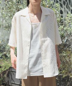 URBAN RESEARCH ITEMS / アーバンリサーチ アイテムズ シャツ・ブラウス | ウェーブカッティングオープンカラーシアーシャツ