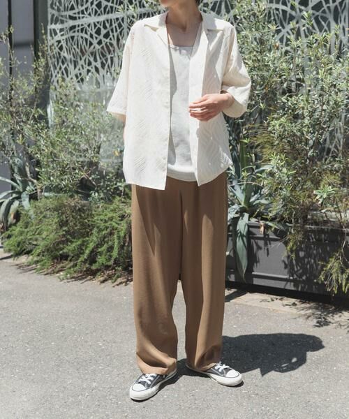 URBAN RESEARCH ITEMS / アーバンリサーチ アイテムズ シャツ・ブラウス | ウェーブカッティングオープンカラーシアーシャツ | 詳細4