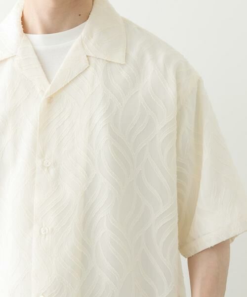URBAN RESEARCH ITEMS / アーバンリサーチ アイテムズ シャツ・ブラウス | ウェーブカッティングオープンカラーシアーシャツ | 詳細5