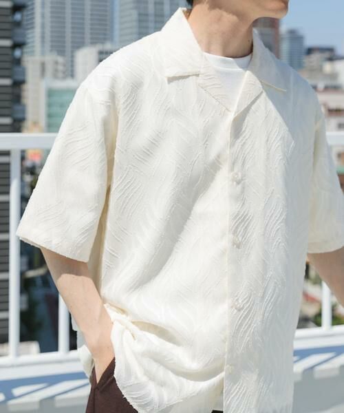 URBAN RESEARCH ITEMS / アーバンリサーチ アイテムズ シャツ・ブラウス | ウェーブカッティングオープンカラーシアーシャツ | 詳細9