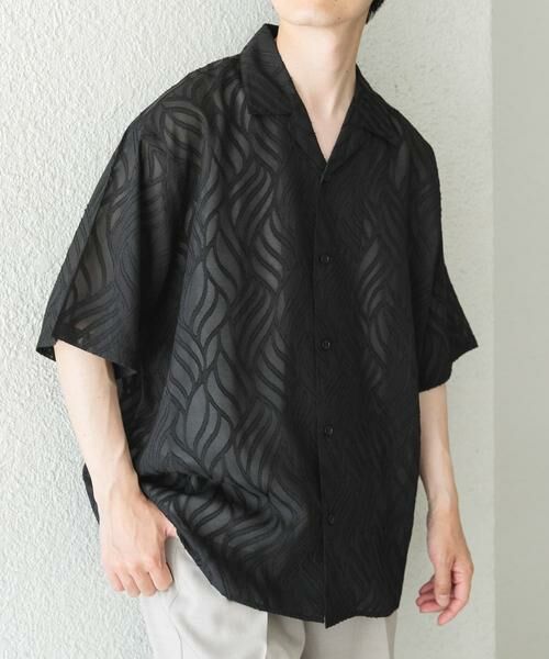URBAN RESEARCH ITEMS / アーバンリサーチ アイテムズ シャツ・ブラウス | ウェーブカッティングオープンカラーシアーシャツ | 詳細24