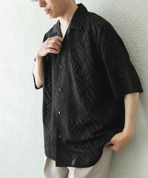 URBAN RESEARCH ITEMS / アーバンリサーチ アイテムズ シャツ・ブラウス | ウェーブカッティングオープンカラーシアーシャツ | 詳細25