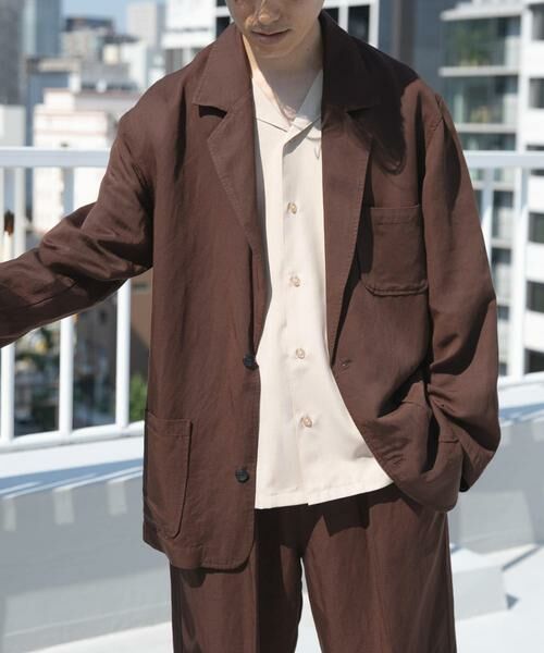 URBAN RESEARCH ITEMS / アーバンリサーチ アイテムズ その他アウター | Linen Blend Tailored Shirts Jacket | 詳細1
