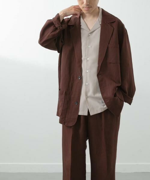 URBAN RESEARCH ITEMS / アーバンリサーチ アイテムズ その他アウター | Linen Blend Tailored Shirts Jacket | 詳細10
