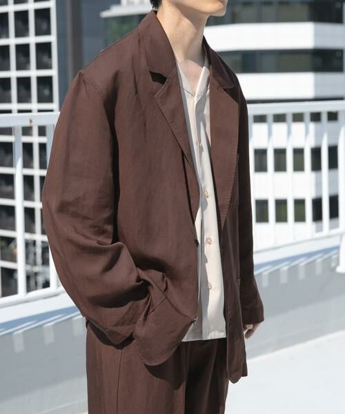 URBAN RESEARCH ITEMS / アーバンリサーチ アイテムズ その他アウター | Linen Blend Tailored Shirts Jacket | 詳細2