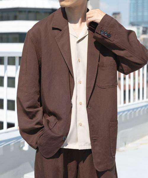 URBAN RESEARCH ITEMS / アーバンリサーチ アイテムズ その他アウター | Linen Blend Tailored Shirts Jacket | 詳細3