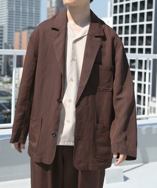 URBAN RESEARCH ITEMS / アーバンリサーチ アイテムズ その他アウター | Linen Blend Tailored Shirts Jacket | 詳細5