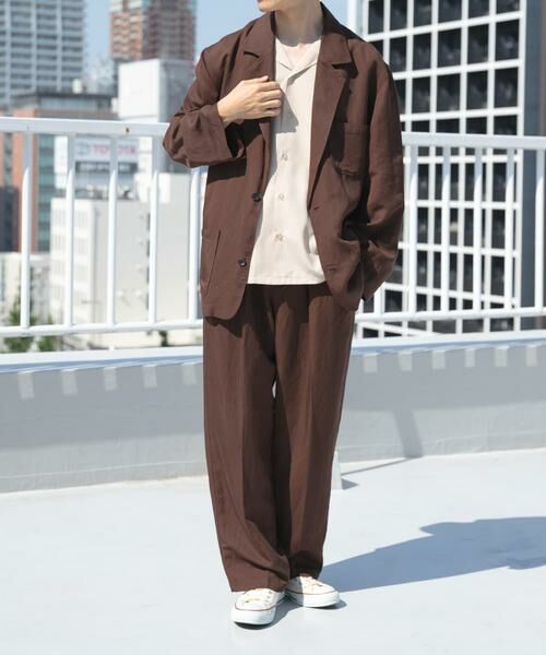 URBAN RESEARCH ITEMS / アーバンリサーチ アイテムズ その他アウター | Linen Blend Tailored Shirts Jacket | 詳細6