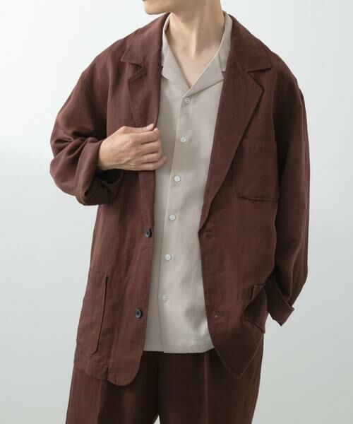 URBAN RESEARCH ITEMS / アーバンリサーチ アイテムズ その他アウター | Linen Blend Tailored Shirts Jacket | 詳細7