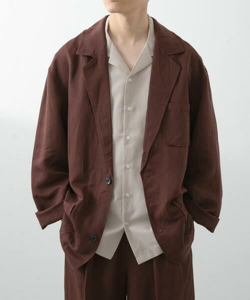 URBAN RESEARCH ITEMS / アーバンリサーチ アイテムズ その他アウター | Linen Blend Tailored Shirts Jacket | 詳細8