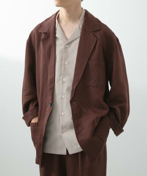 URBAN RESEARCH ITEMS / アーバンリサーチ アイテムズ その他アウター | Linen Blend Tailored Shirts Jacket | 詳細9