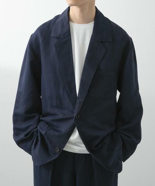 URBAN RESEARCH ITEMS / アーバンリサーチ アイテムズ その他アウター | Linen Blend Tailored Shirts Jacket | 詳細18