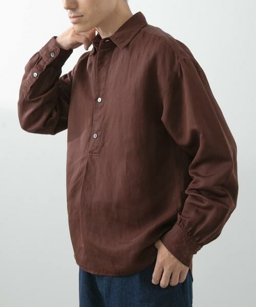 URBAN RESEARCH ITEMS / アーバンリサーチ アイテムズ シャツ・ブラウス | Linen Blend Pullover Shirts | 詳細1