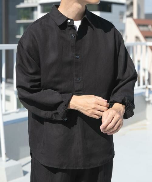 URBAN RESEARCH ITEMS / アーバンリサーチ アイテムズ シャツ・ブラウス | Linen Blend Pullover Shirts | 詳細22